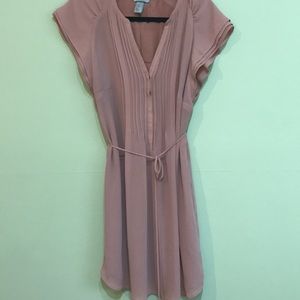 Romantic pink dress.